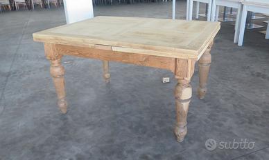 ANTICO TAVOLO ALLUNGABILE RESTAURATO 139x100