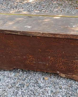 baule in legno vintage  da esterno 