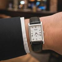 Seiko tank vintage SQ argento bianco