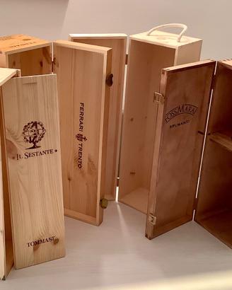 4 Cassette  Legno Vino Nuove