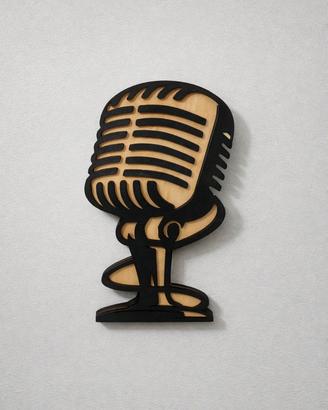 🎤 Lampada a forma di microfono