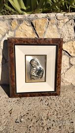 Quadro Madonna argento