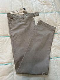 Pantalone in cotone quadretti della Yes-Zee Tg S