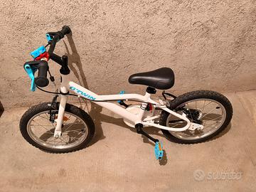 Bici Bambino B'Twin 16" - Bianca - Come Nuova