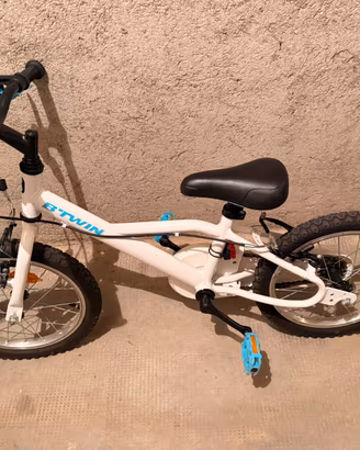 Bici Bambino B'Twin 16" - Bianca - Come Nuova