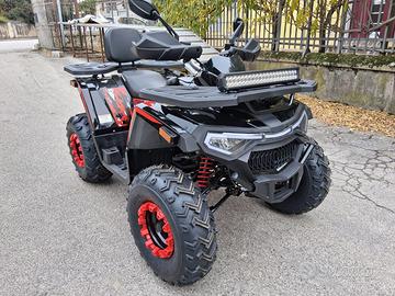 MAXI QUAD SHARK RUOTE 10 200cc GANCIO TRAINO