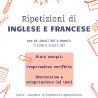 Ripetizioni inglese e francese