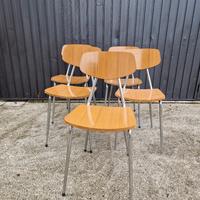 Set di 5 Sedie Vintage in Formica Anni '60