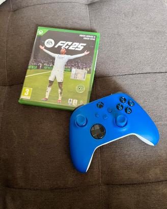 FC25 per xbox S/X + gamepad AZZURRO