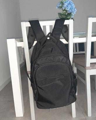 Zaino nero scuola, lavoro, portapc, bagaglio