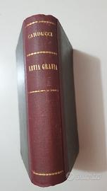 Libro Antico 1921 “Levia Gravia” Giosuè Carducci