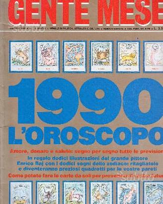 GENTE MESE n°1 1990 Madonna Ciccone oroscopo