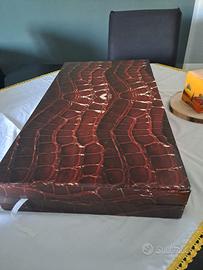 Servizio da posate da pesce acciaio e oro