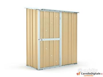 Casetta in lamiera per attrezzi 155x100 beige