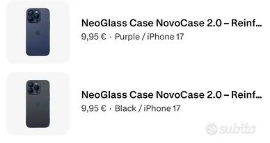 Due Cover per iphone 17