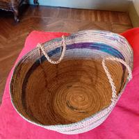 Grande cesto borsa tunisino VINTAGE