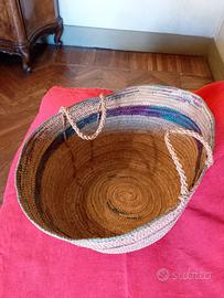 Grande cesto borsa tunisino VINTAGE