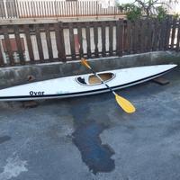 canoa monoposto in resina artigianale  overline