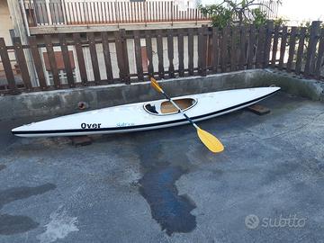 canoa monoposto in resina artigianale  overline