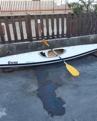 canoa monoposto in resina artigianale  overline