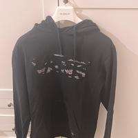 Felpa Vans nera con logo mimetico, taglia S