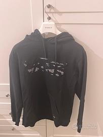 Felpa Vans nera con logo mimetico, taglia S