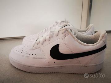 Nike court vision low bianco-nero