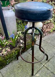 Sgabello vintage epoca , arredamento industriale