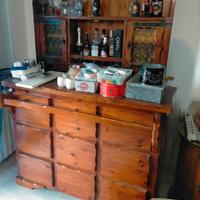 mobile bar in legno massello