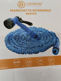 kit tubo Manichetta estensibile 22,5 m con pistola
