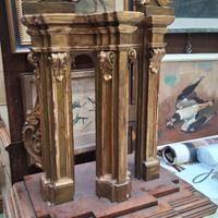 ANTICO CAPRICCIO ARCHITETTONICO '800  LEGNO DORATO