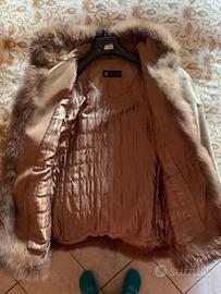 giacca vera pelle con pellicciotto in volpe