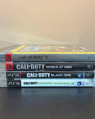 Lotto 4 giochi Call of Duty PS3 completi PAL ITA