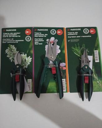 set di 3 forbici da giardinaggio originale 