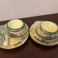 Set ciotole e piatti cinesi in ceramica