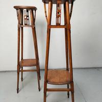 Coppia portavasi a colonna Liberty primi ‘900