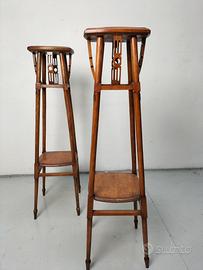 Coppia portavasi a colonna Liberty primi ‘900