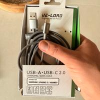 Cavo USB C iPhone Android 2 metri