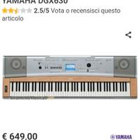 PIANOFORTE YAMAHA DGX 630