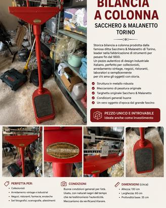 BILANCIA D’EPOCA SACCHERO & MALANETTO – TORINO