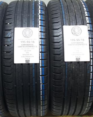 4 GOMME 195 55 16 CONTINENTAL A70490
