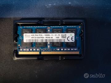 ram sodimm 4gb DDR3 skhynix 1600mhz