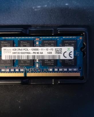 ram sodimm 4gb DDR3 skhynix 1600mhz