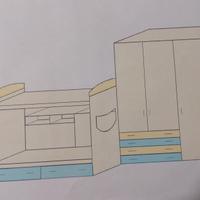 Camera con letto a castello completa