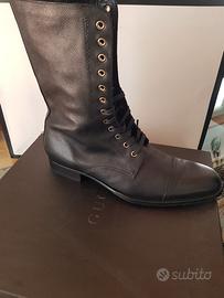Stivali stivaletti Gucci uomo moto 45 