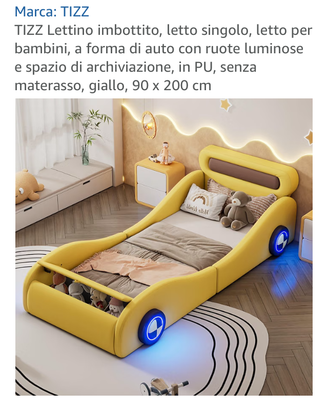 Letto singolo 90x200