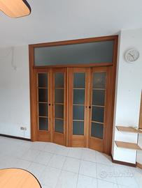 Porta a vetro in legno