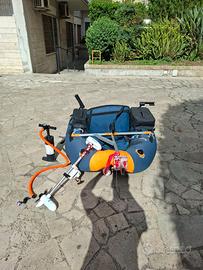 Belly boat usato con motore 18lb staffa