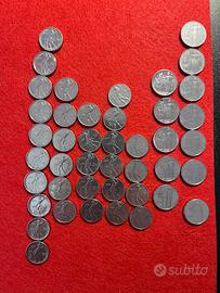 LOTTO Monete 50/100 lire piccole dal 1990 al 1995