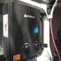 Scaldabagno a gas portatile con doccino Complux